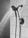 DELTA Albion  Monitor 14 Series Shower Only Trim Only with In2ition Hand Shower — Matte Black / Champagne Bronze