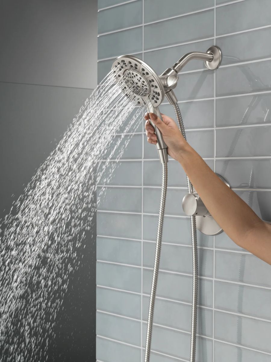 DELTA Albion  Monitor 14 Series Shower Only Trim Only with In2ition Hand Shower — Spotshield Brushed Nickel