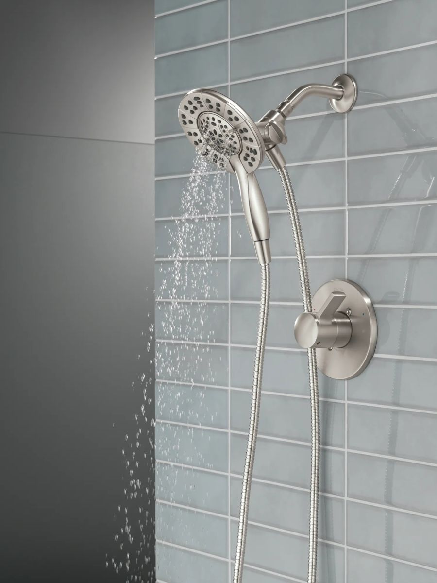 DELTA Albion  Monitor 14 Series Shower Only Trim Only with In2ition Hand Shower — Spotshield Brushed Nickel