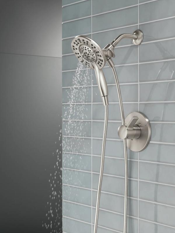 DELTA Albion  Monitor 14 Series Shower Only Trim Only with In2ition Hand Shower — Spotshield Brushed Nickel