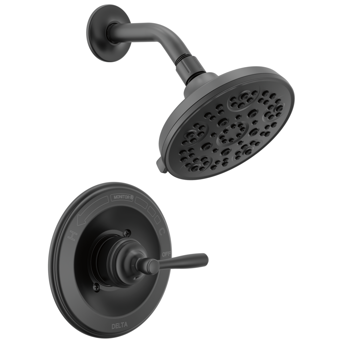 DELTA Roe Monitor 14 Series Shower Only — Matte Black