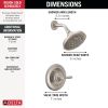 DELTA Roe Monitor 14 Series Shower Only — Stainless