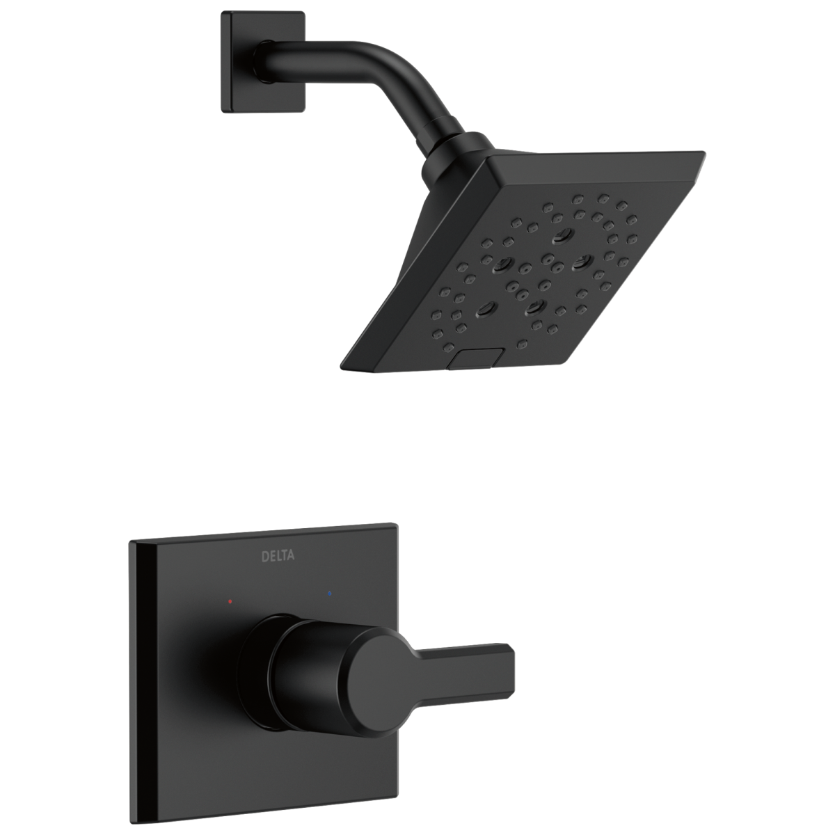 DELTA Pivotal Monitor 14 Series H2OKINETIC Shower Trim — Matte Black