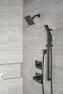 DELTA Universal Showering Components H2OKINETIC 3-Setting Slide Bar Hand Shower — Matte Black