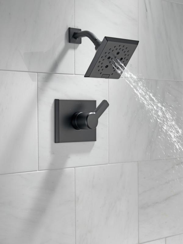 DELTA Pivotal Monitor 14 Series H2OKINETIC Shower Trim — Matte Black
