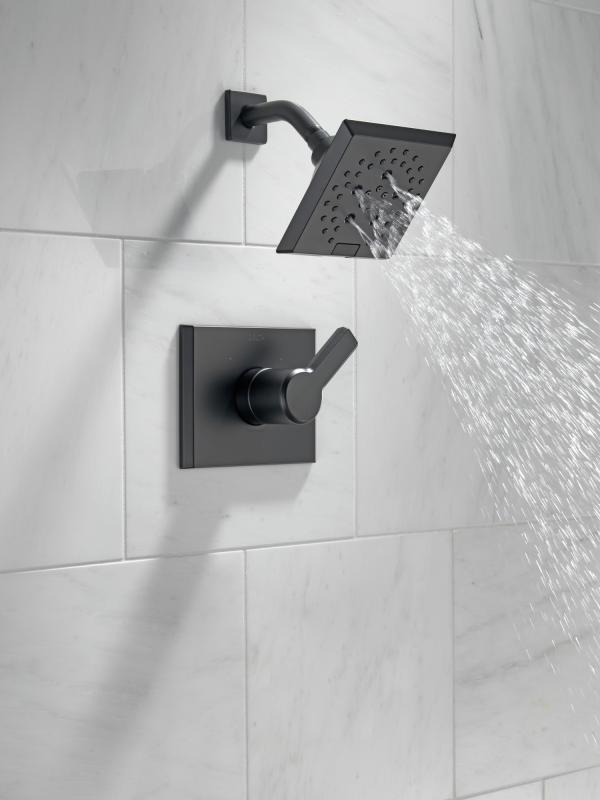 DELTA Pivotal Monitor 14 Series H2OKINETIC Shower Trim — Matte Black