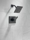 DELTA Pivotal Monitor 14 Series H2OKINETIC Shower Trim — Matte Black