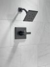 DELTA Pivotal Monitor 14 Series H2OKINETIC Shower Trim — Matte Black