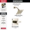 DELTA Pivotal Monitor 14 Series H2OKINETIC Shower Trim — Lumicoat® Polished Nickel