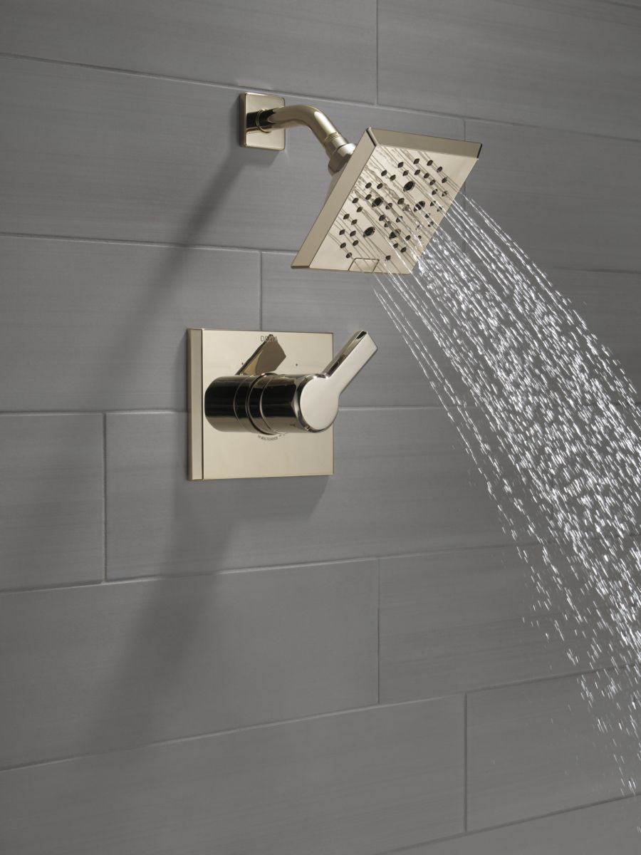 DELTA Pivotal Monitor 14 Series H2OKINETIC Shower Trim — Lumicoat® Polished Nickel