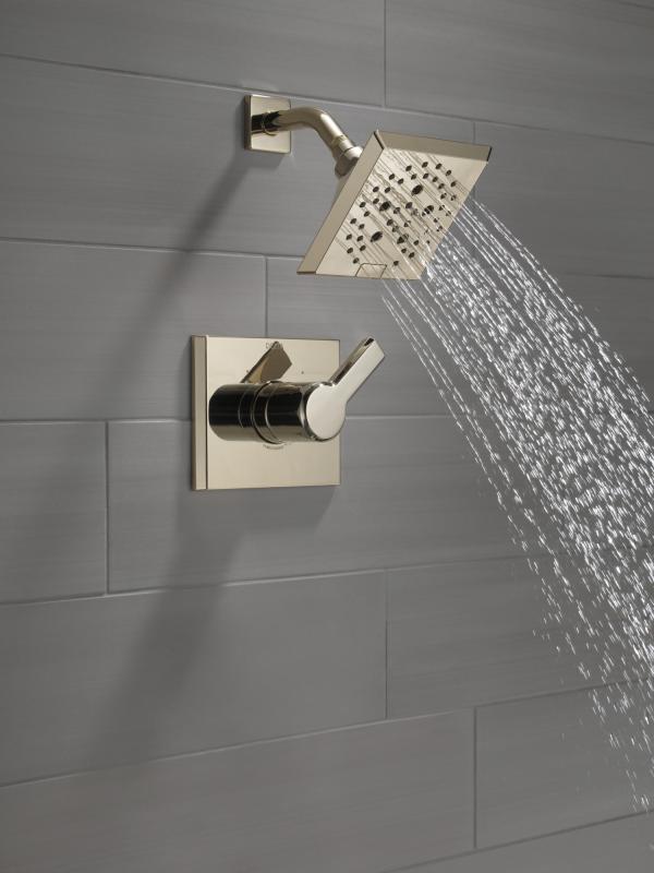 DELTA Pivotal Monitor 14 Series H2OKINETIC Shower Trim — Lumicoat® Polished Nickel