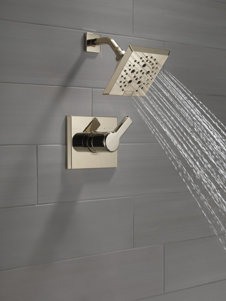 DELTA Pivotal Monitor 14 Series H2OKINETIC Shower Trim — Lumicoat® Polished Nickel