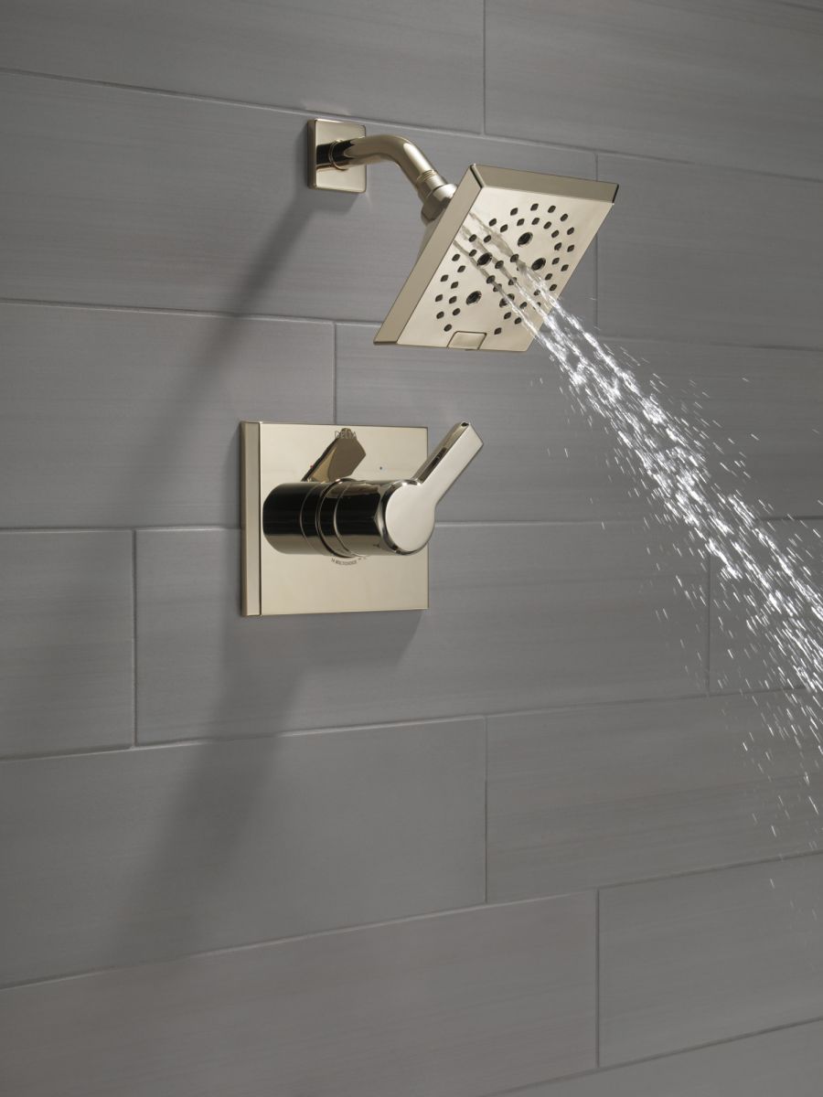 DELTA Pivotal Monitor 14 Series H2OKINETIC Shower Trim — Lumicoat® Polished Nickel