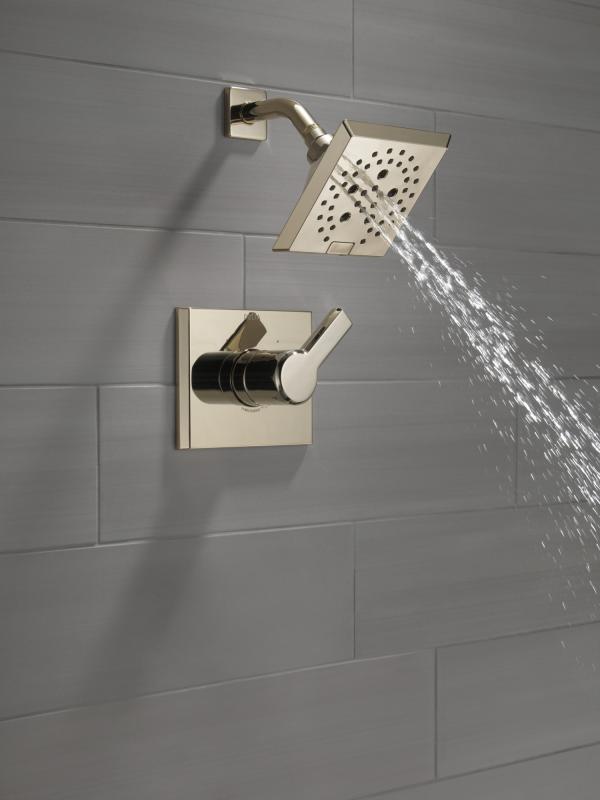 DELTA Pivotal Monitor 14 Series H2OKINETIC Shower Trim — Lumicoat® Polished Nickel