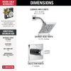 DELTA Pivotal Monitor 14 Series H2OKINETIC Shower Trim — Lumicoat® Chrome
