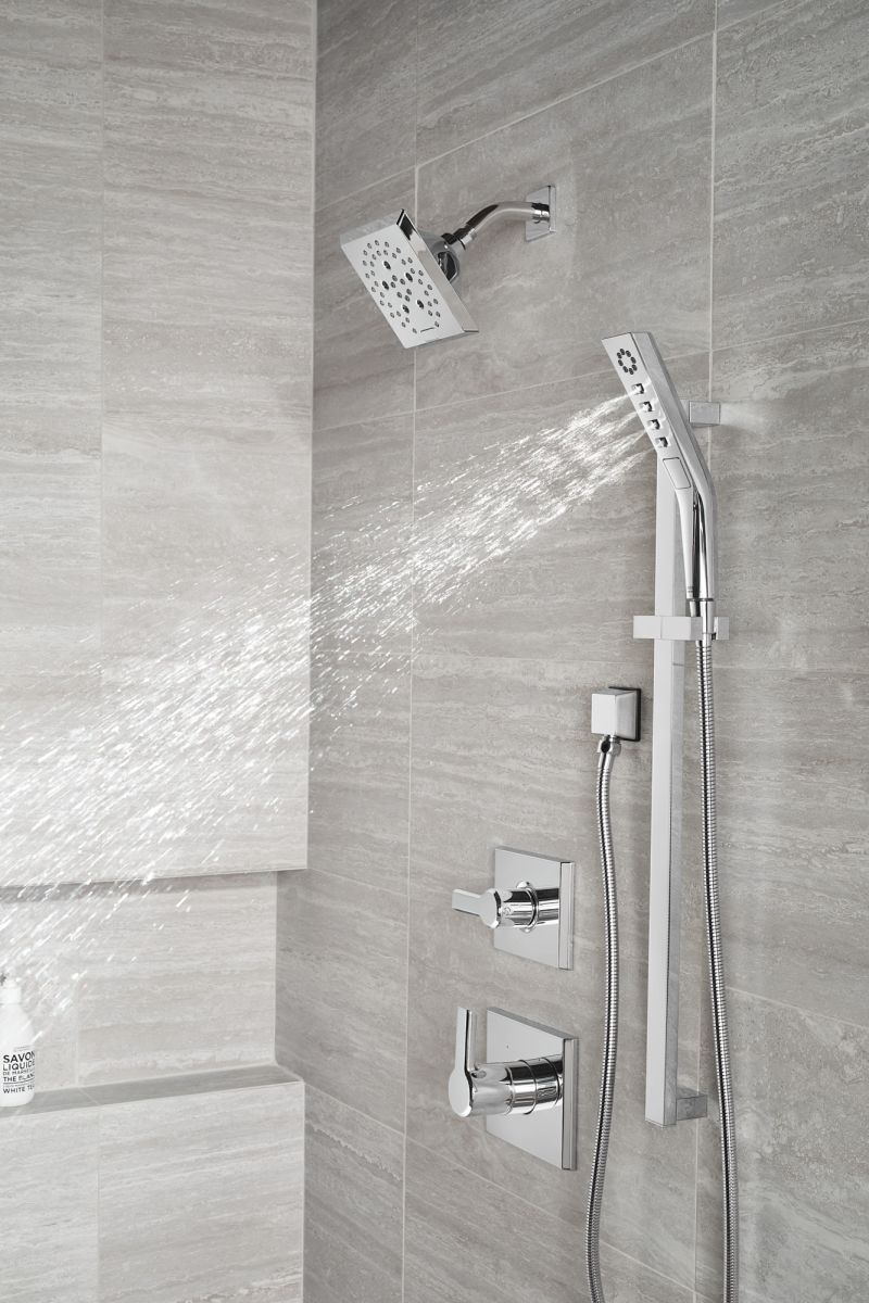 DELTA Pivotal 3-Setting 2-Port Diverter Trim — Lumicoat® Chrome