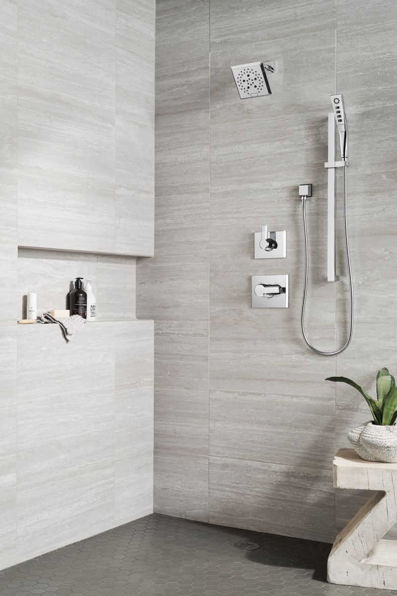 DELTA Pivotal 3-Setting 2-Port Diverter Trim — Lumicoat® Chrome