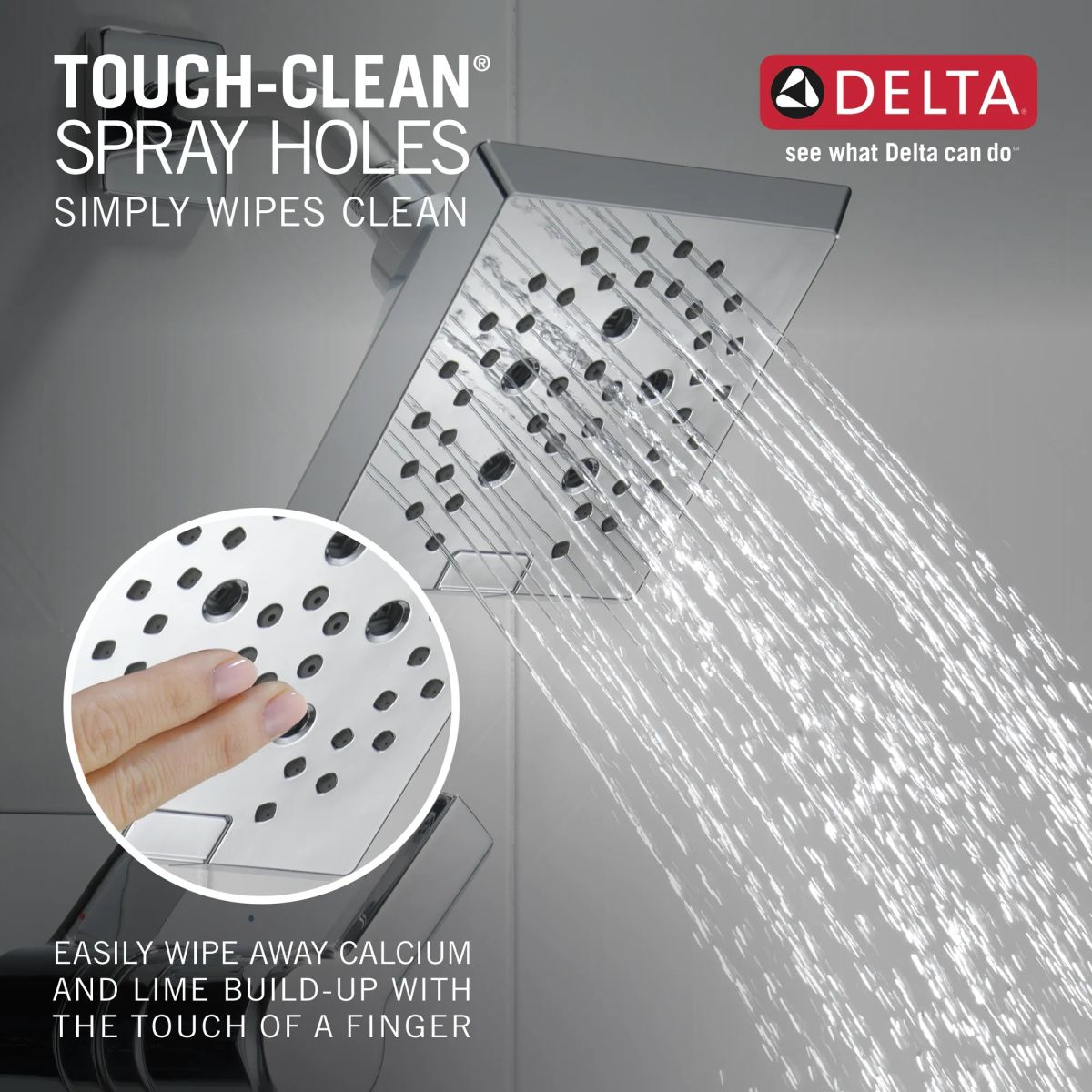 DELTA Pivotal Monitor 14 Series H2OKINETIC Shower Trim — Lumicoat® Chrome