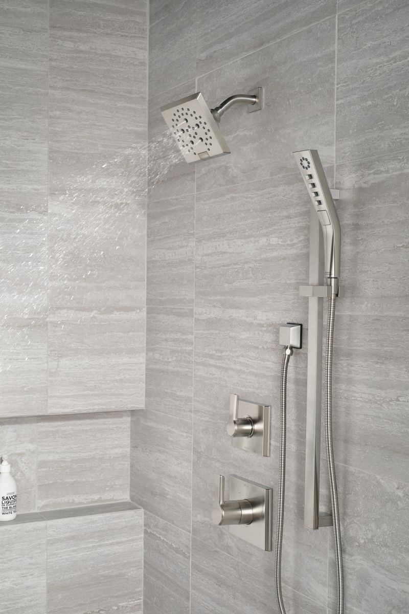 DELTA Universal Showering Components Square Wall Elbow for Hand Shower — Lumicoat® Stainless