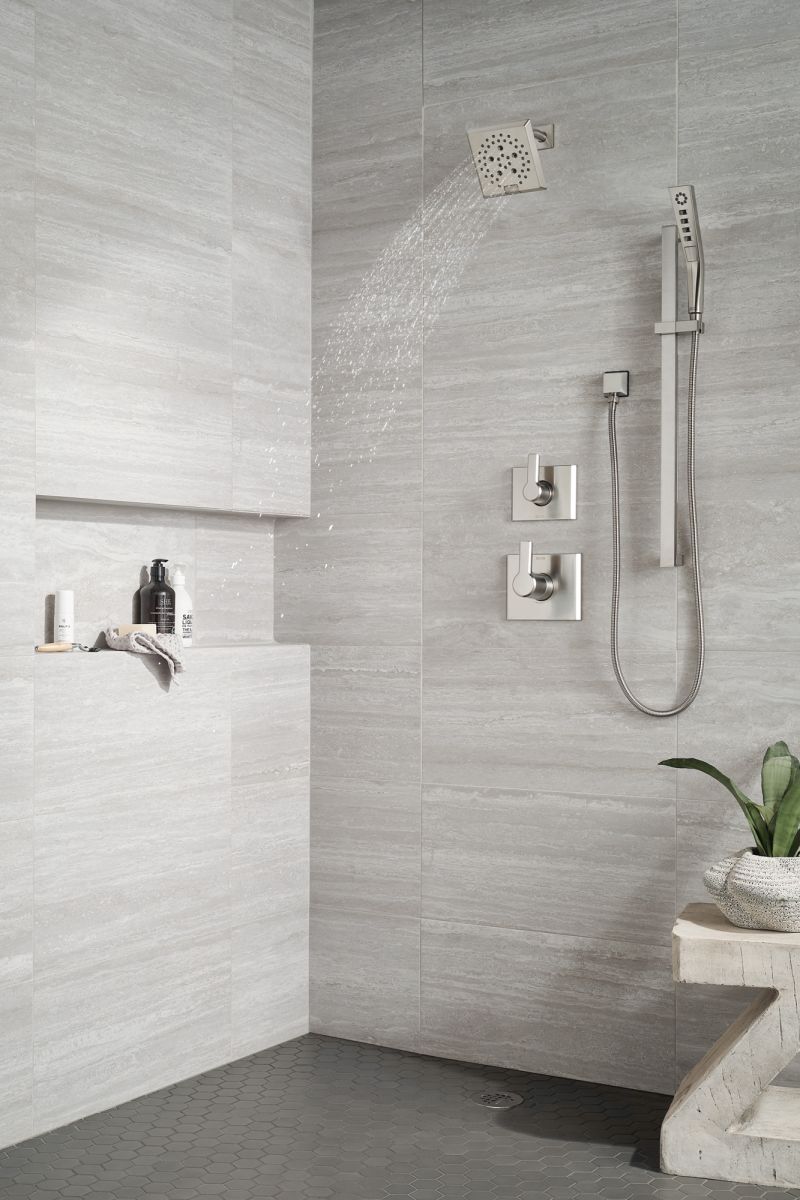DELTA Universal Showering Components Square Wall Elbow for Hand Shower — Lumicoat® Stainless