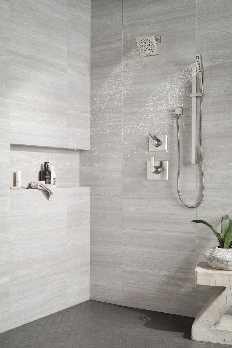DELTA Universal Showering Components Square Wall Elbow for Hand Shower — Lumicoat® Stainless