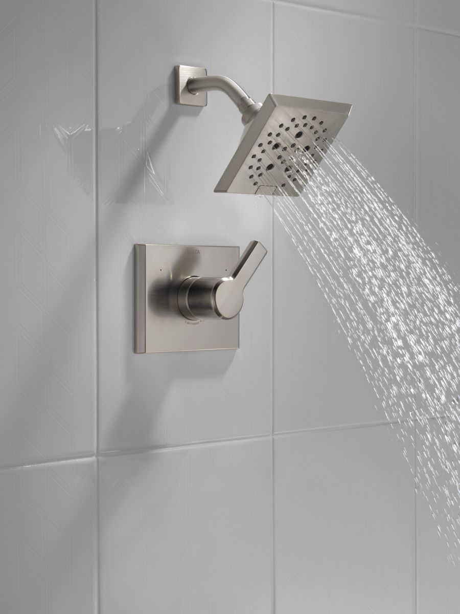 DELTA Pivotal Monitor 14 Series H2OKINETIC Shower Trim — Lumicoat® Stainless