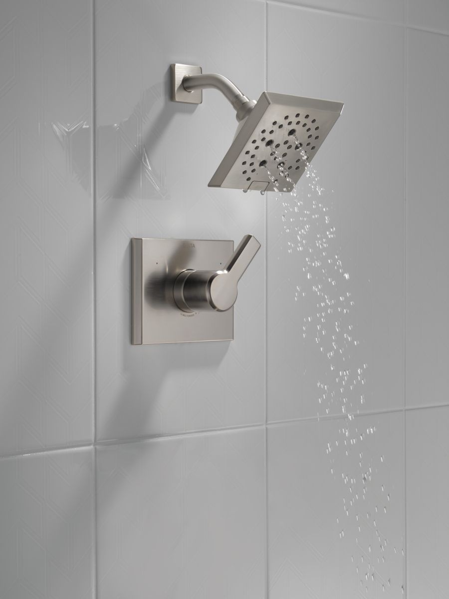 DELTA Pivotal Monitor 14 Series H2OKINETIC Shower Trim — Lumicoat® Stainless