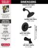 DELTA Woodhurst Tub & Shower Trim — Matte Black