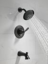 DELTA Woodhurst Tub & Shower Trim — Matte Black