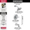 DELTA Woodhurst Tub/Shower Trim — Chrome