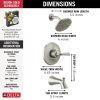 DELTA Kayra Monitor 14 Series Tub & Shower Trim — Stainless