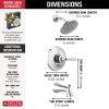DELTA Kayra Monitor 14 Series Tub & Shower Trim — Chrome
