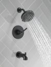 DELTA Saylor Monitor 14 Series Tub & Shower Trim — Matte Black