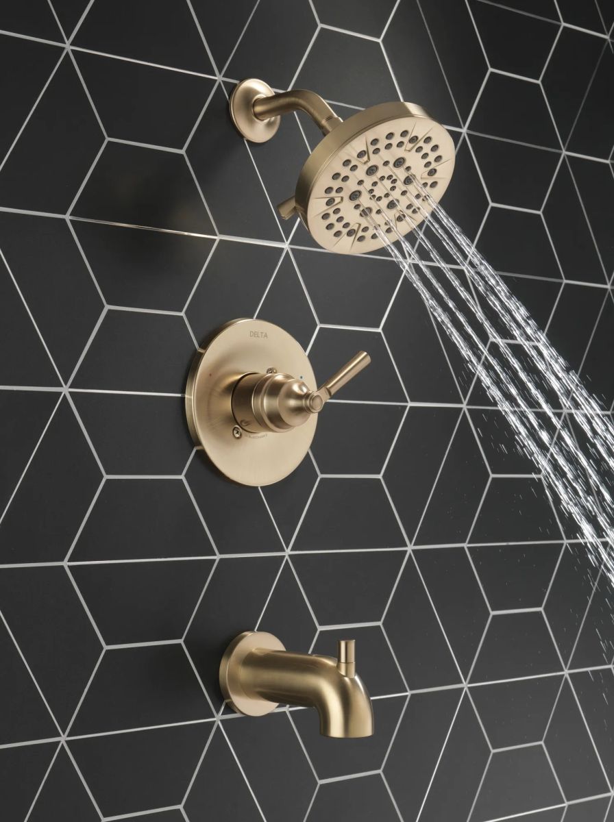 DELTA Saylor Monitor 14 Series Tub & Shower Trim — Champagne Bronze