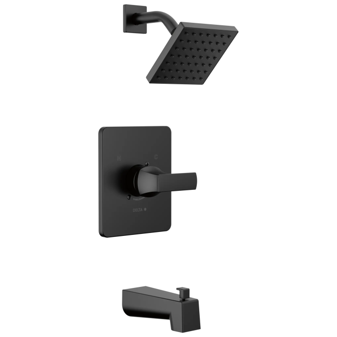 DELTA Velum Monitor 14 Series Tub & Shower — Matte Black