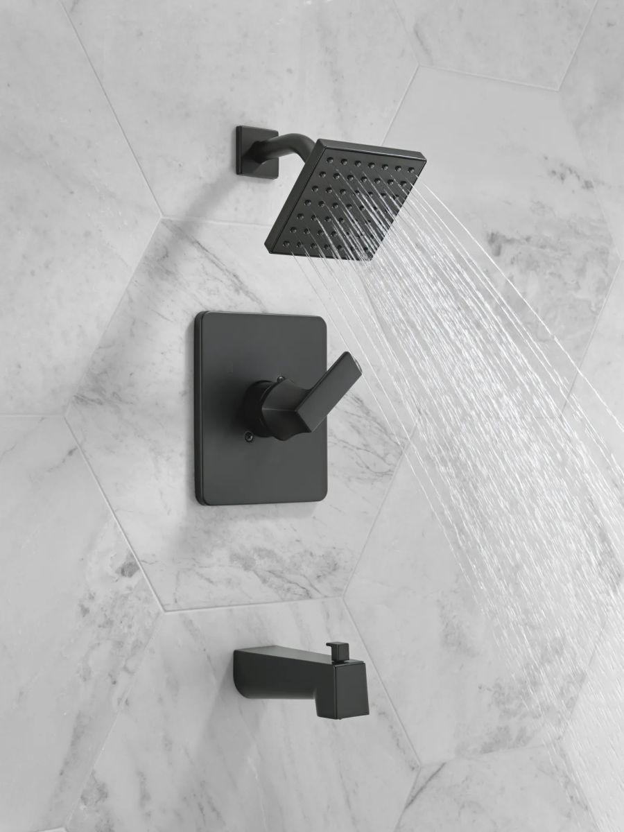 DELTA Velum Monitor 14 Series Tub & Shower — Matte Black