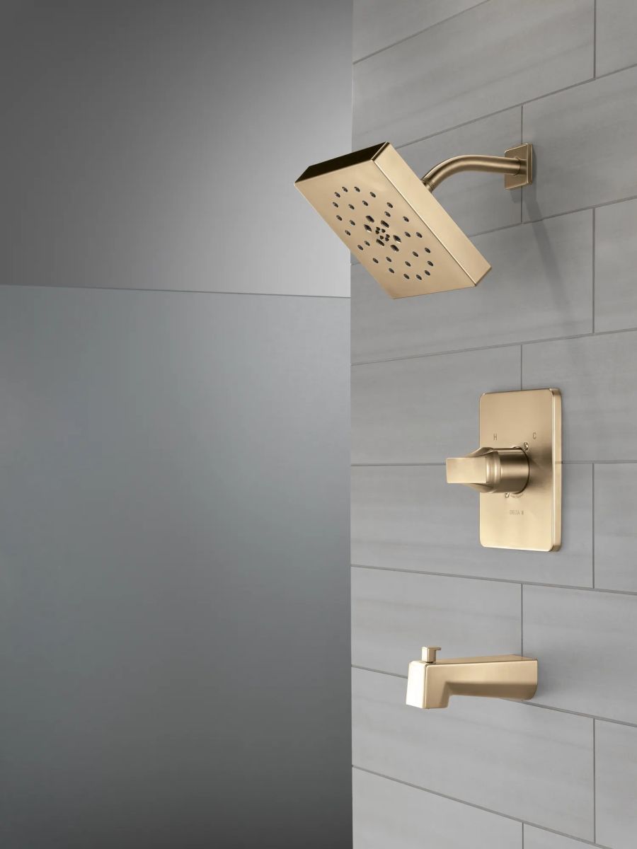DELTA Velum Monitor 14 Series Tub & Shower - Less Head — Champagne Bronze