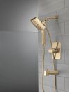 DELTA Universal Showering Components H2Okinetic In2ition 4-Setting Two-In-One Shower — Lumicoat® Champagne Bronze