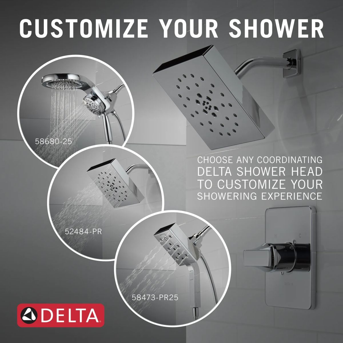 DELTA Velum Monitor 14 Series Tub & Shower - Less Head — Chrome