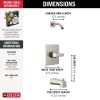 DELTA Velum Monitor 14 Series Tub & Shower - Less Head — Stainless