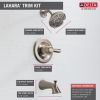 DELTA Lahara Monitor 14 Series Tub & Shower Trim — Stainless