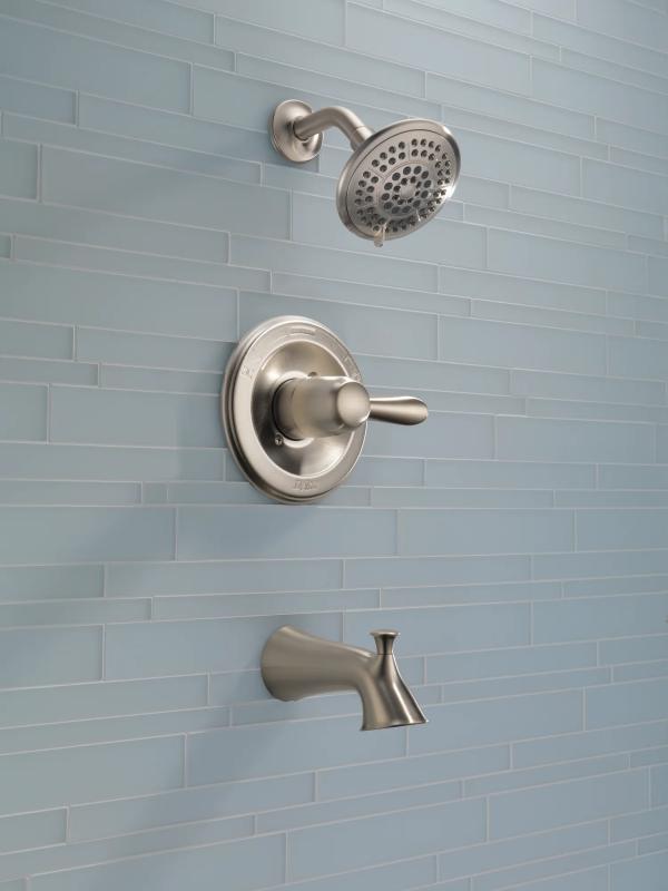 DELTA Lahara Monitor 14 Series Tub & Shower Trim — Stainless