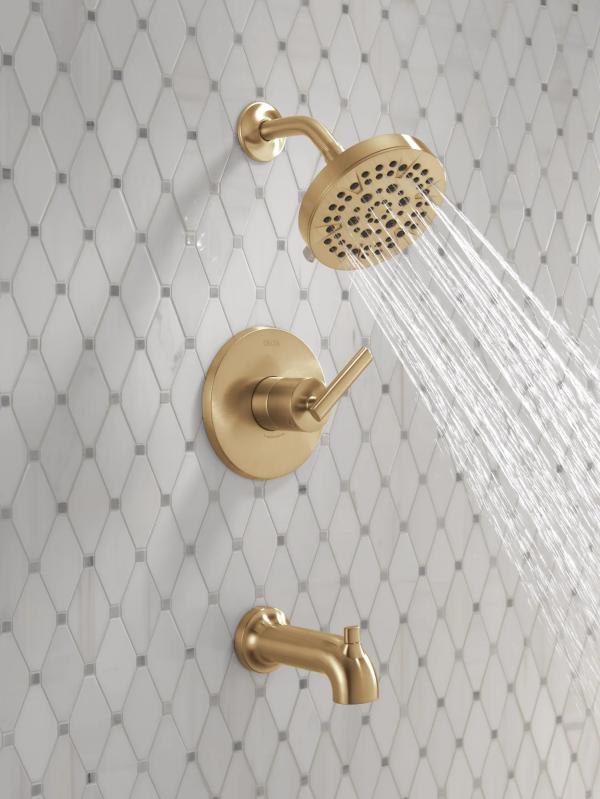 DELTA Altado Monitor 14 Series Tub & Shower Trim — Champagne Bronze
