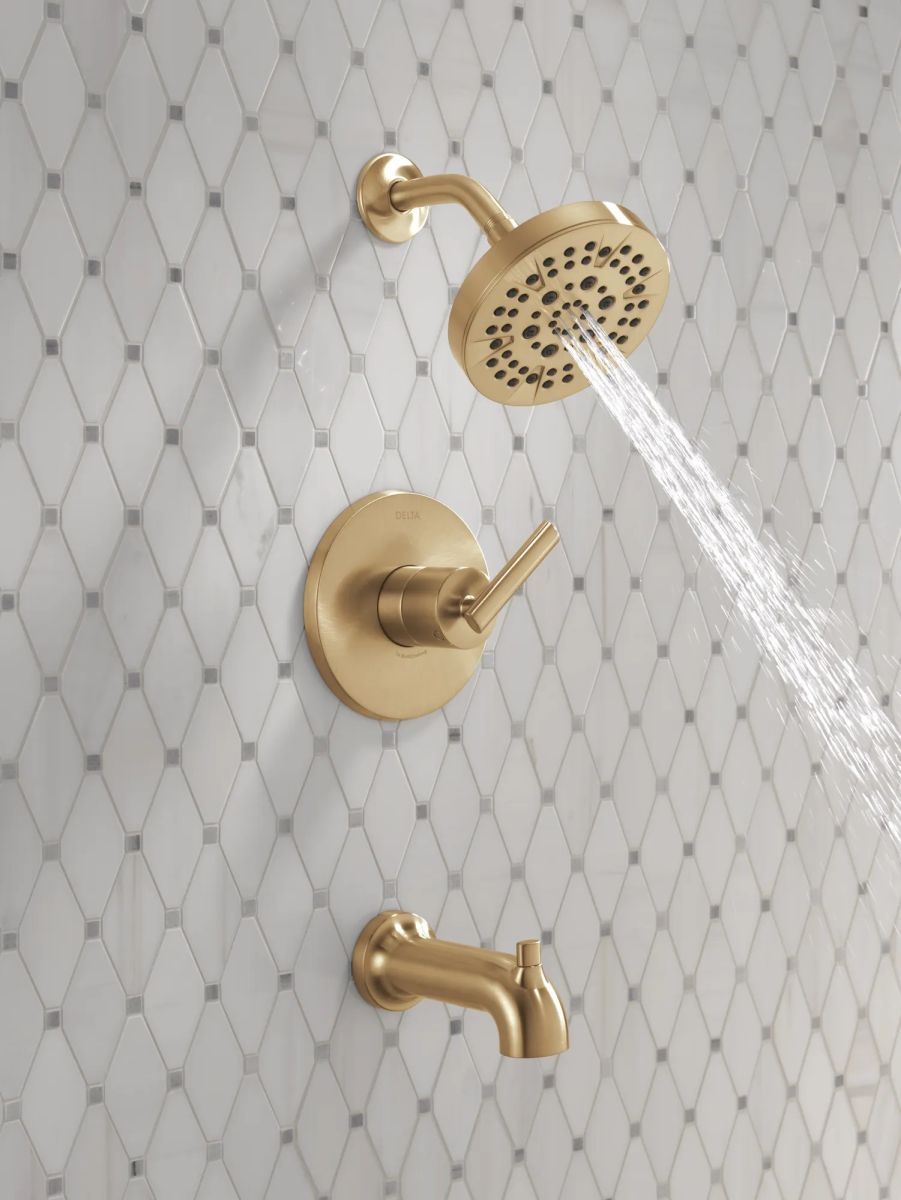 DELTA Altado Monitor 14 Series Tub & Shower Trim — Champagne Bronze