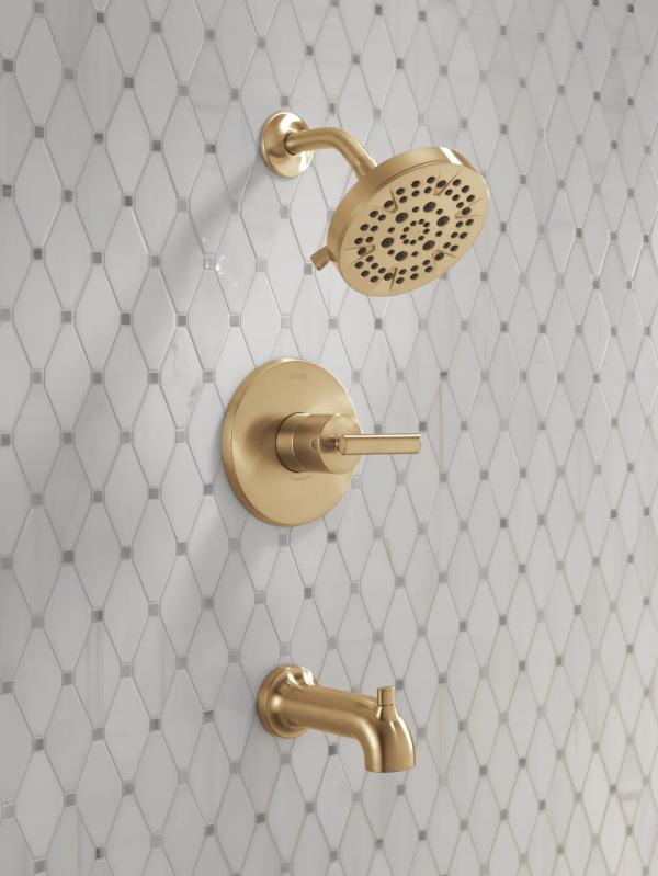 DELTA Altado Monitor 14 Series Tub & Shower Trim — Champagne Bronze