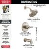DELTA Altado Monitor 14 Series Tub & Shower Trim — Stainless