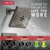 DELTA Trillian 14 Series H2Okinetic Tub Shower Trim — Lumicoat® Black Stainless
