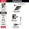 DELTA Trillian 14 Series H2Okinetic Tub Shower Trim — Lumicoat® Black Stainless
