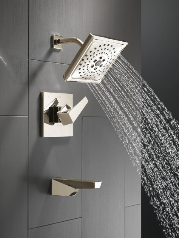 DELTA Trillian 14 Series H2Okinetic Tub Shower Trim — Lumicoat® Polished Nickel