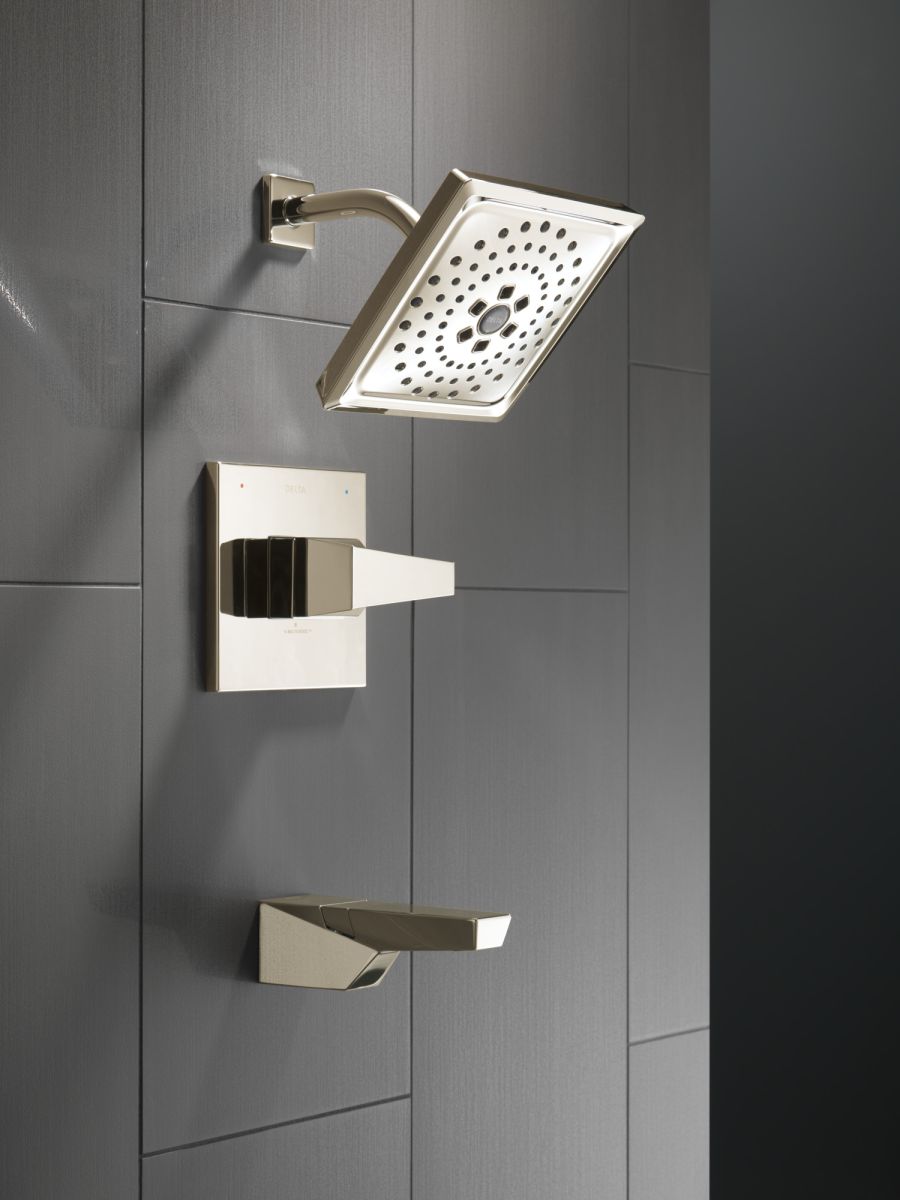 DELTA Trillian 14 Series H2Okinetic Tub Shower Trim — Lumicoat® Polished Nickel
